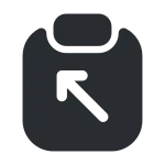 Clipboard Export SVG Icon